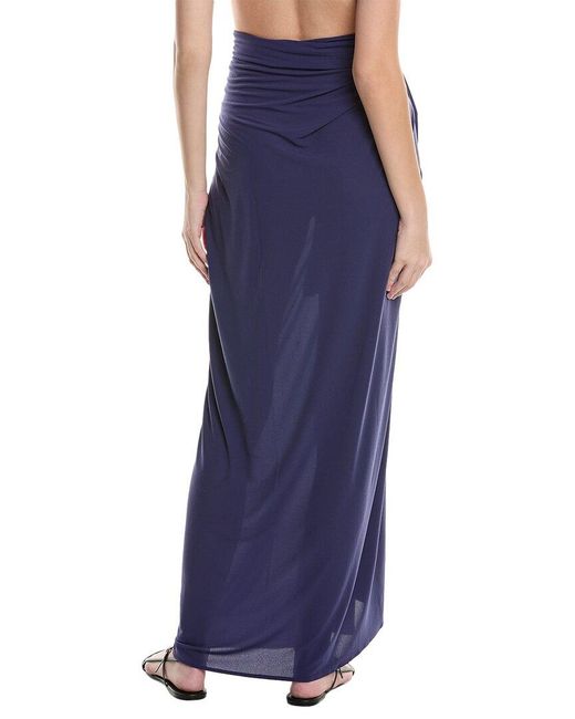 Norma Kamali Blue Ernie Scarf
