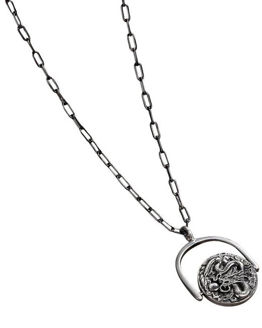 Karma and Luck White Pendant Necklace
