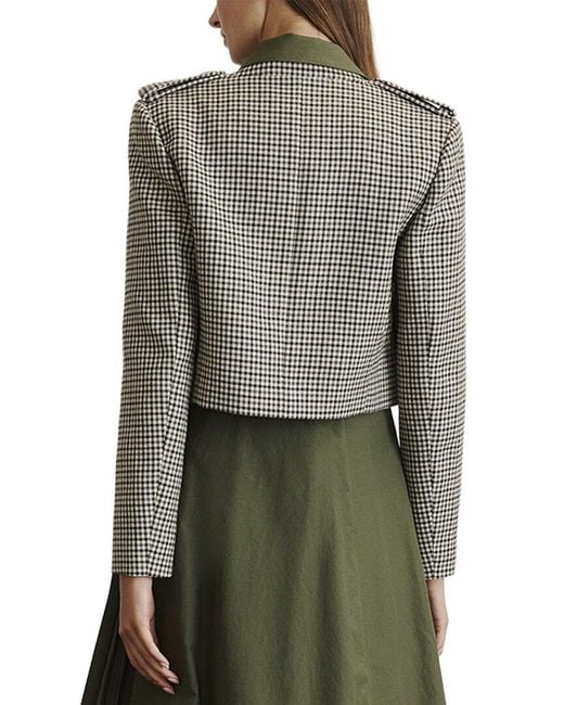 Tanya Taylor Green Kerrin Wool-Blend Jacket