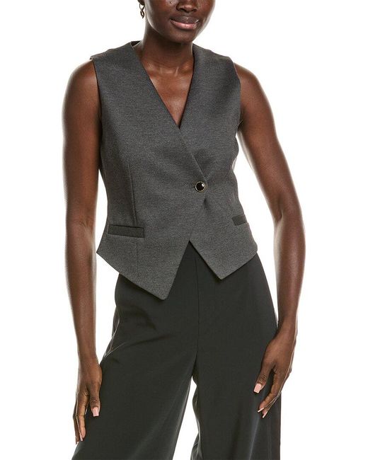 Rag & Bone Gray Velma Ponte Vest