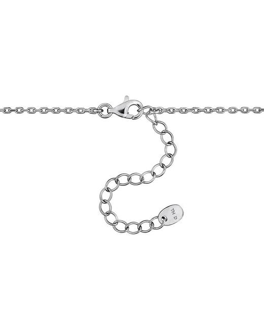 Rina Limor Metallic 3.52 Ct. Tw. Lab-Grown And Sapphire Tennis Drop Necklace