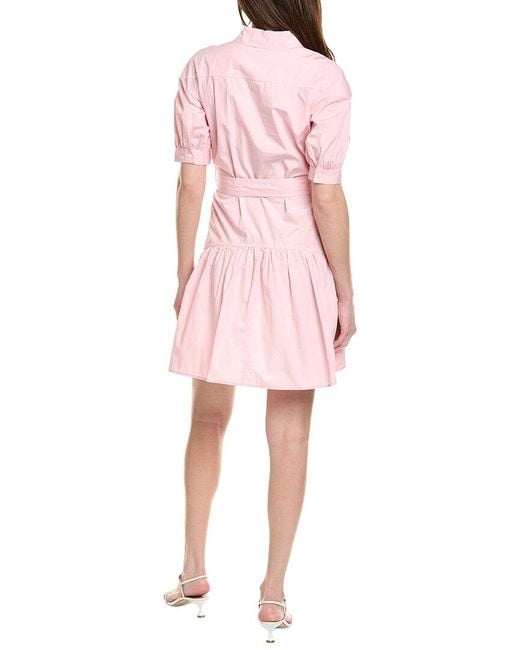 10 Crosby Derek Lam Pink Luma A-Line Dress