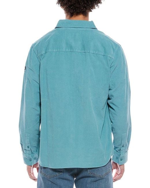 Belstaff Blue Foundry Corduroy Shirt for men