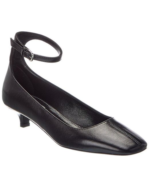 Totême Black Logo Leather Pump