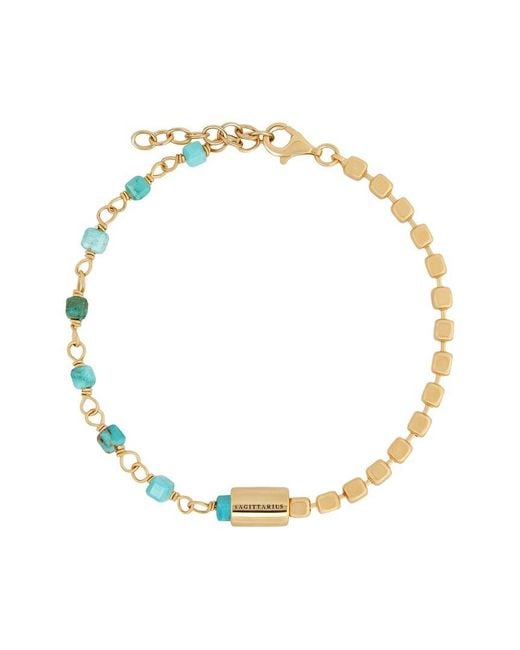 Karma and Luck Metallic Zodiac Plated Beaded Bracelet