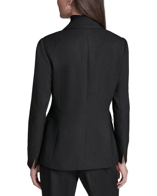 Halston Heritage Black Double Breasted Blazer