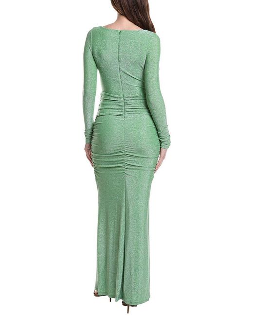 Black Halo Green Rafaela Maxi Dress