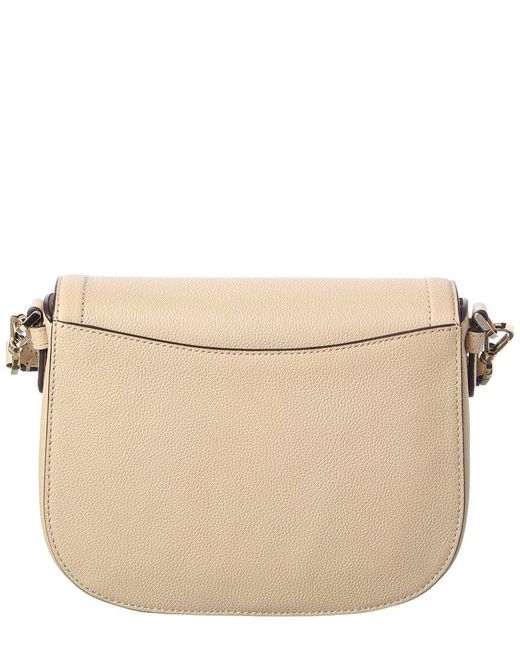 Kate Spade Natural Blake Pebbled Leather Saddle Bag