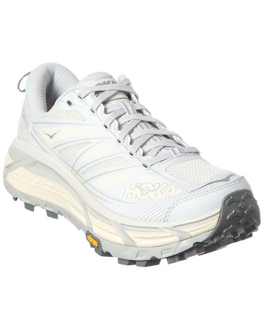 Hoka One One White Mafate Speed 2 Canvas Sneaker