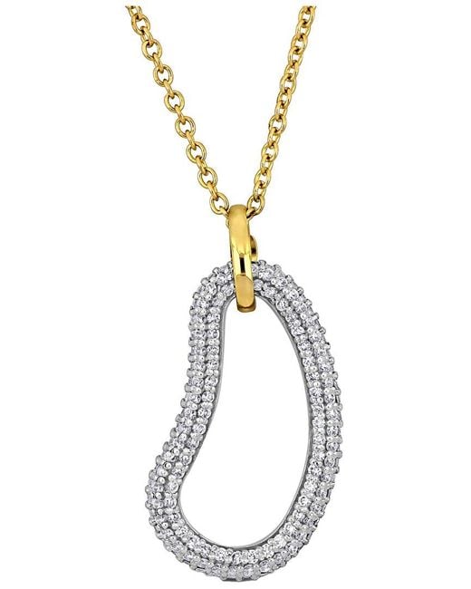 Rina Limor Metallic 14K Two-Tone Pendant Necklace