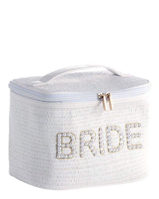 Shiraleah White Bride Cosmetic Case