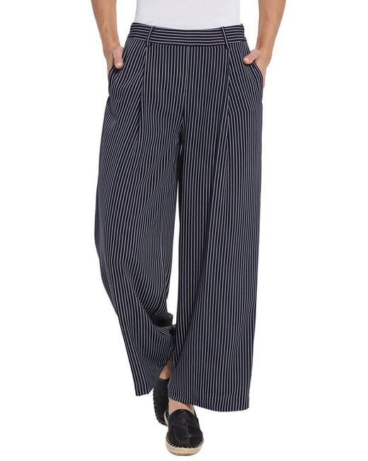 Lyssé Blue Clarette Pleated Trouser