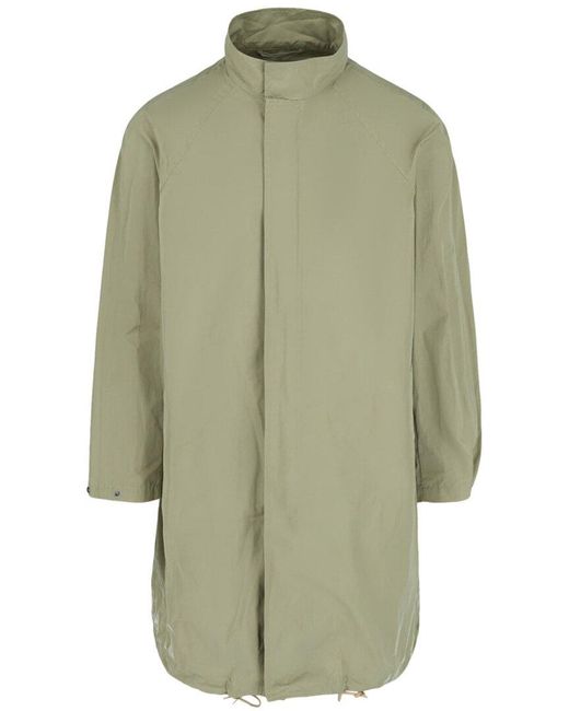 Ferragamo Green Mock Neck Jacket for men