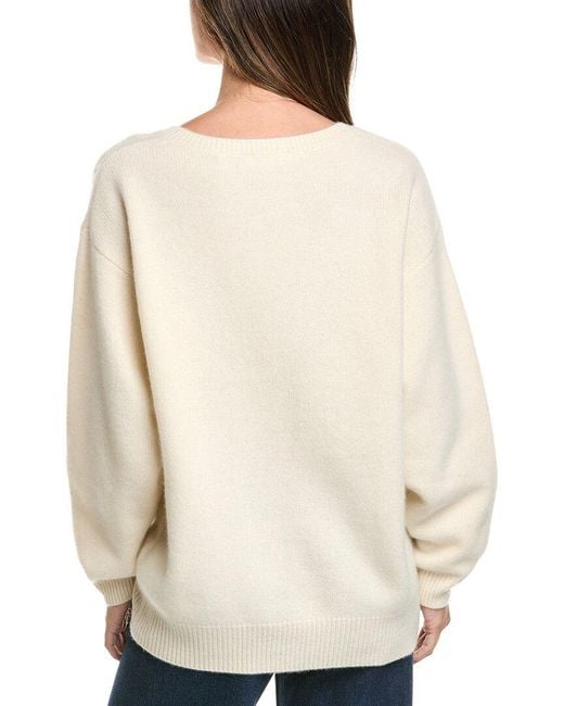 FRAME Natural The Cashmere V-Neck Sweater