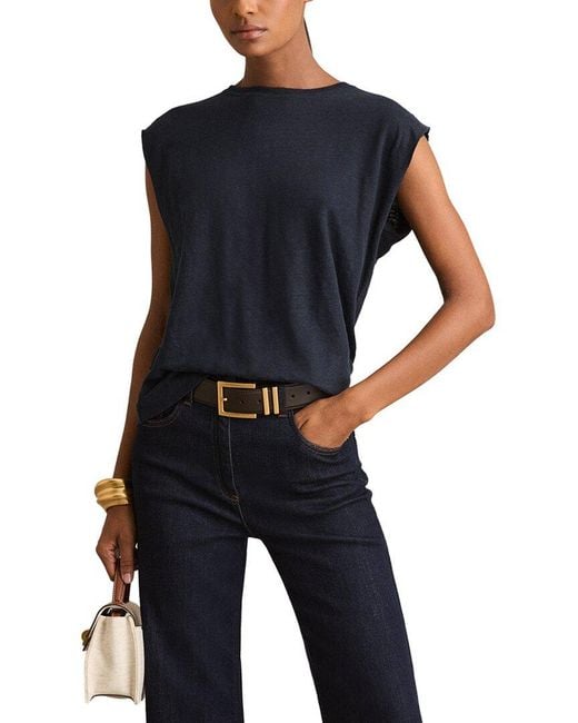 Reiss Blue Mara Top