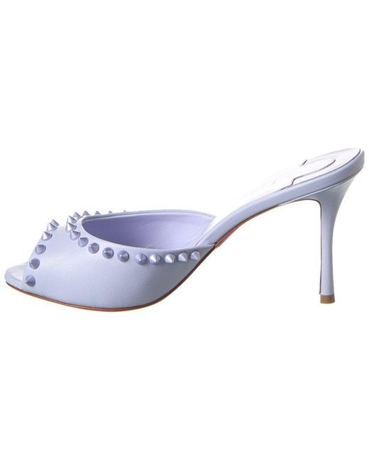 Christian Louboutin Blue Me Dolly 85 Spike Leather Sandal