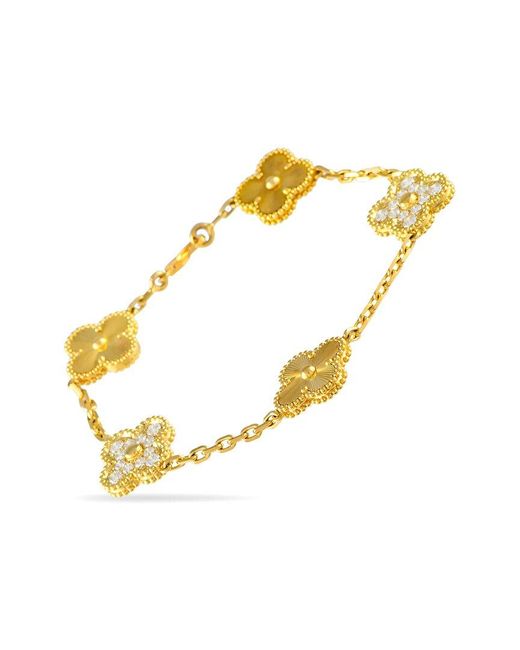Van Cleef & Arpels Metallic 18K 0.96 Ct. Tw. Diamond Bracelet