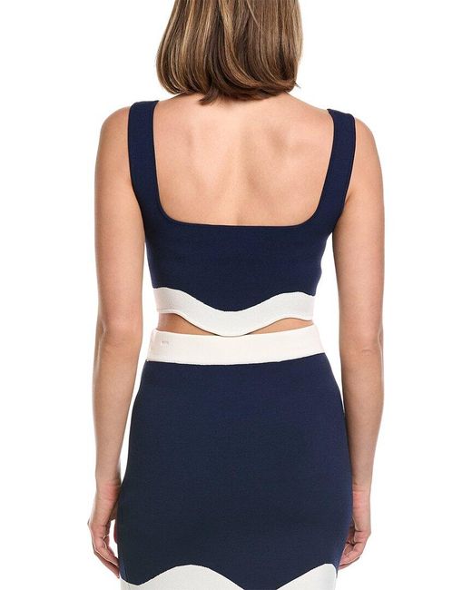 AMUR Blue Donah Knit Top
