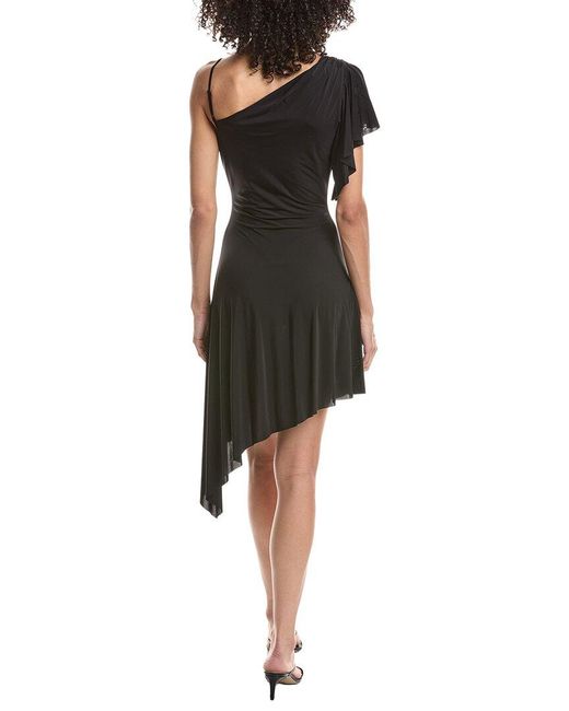 GUIZIO Black Palma Midi Dress