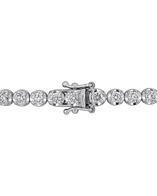 Rina Limor White 14K 3.28 Ct. Tw. Diamond Tennis Bracelet