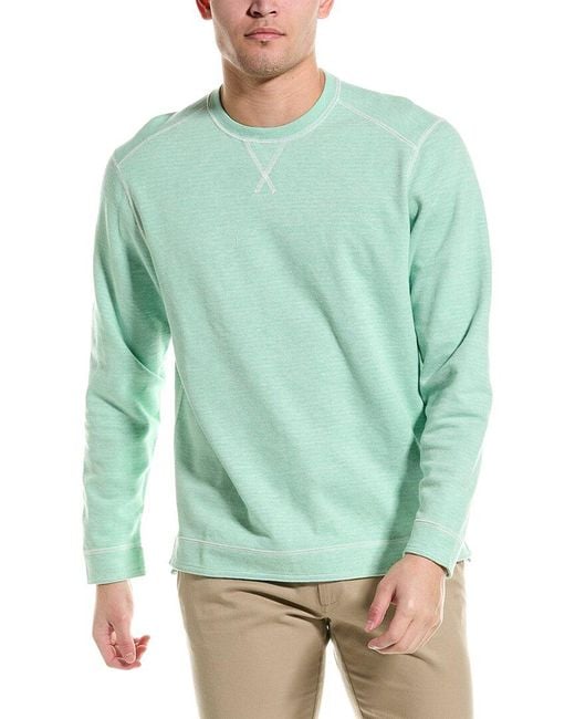 Tommy Bahama Green Costa Flora Crewneck Sweatshirt for men
