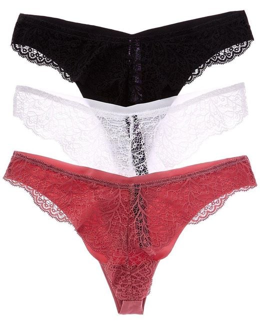 Journelle Red 3Pk Allegra Jolie Thong