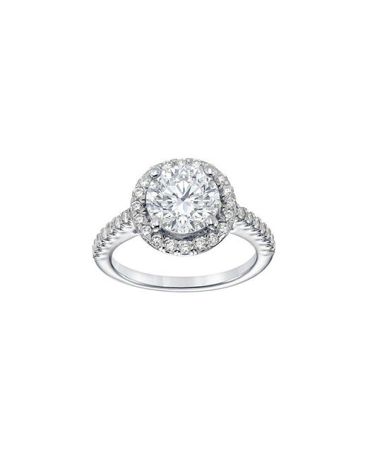 Lab Grown Diamonds White 14K 2.50 Ct. Tw. Lab-Grown Diamond Halo Engagement Ring
