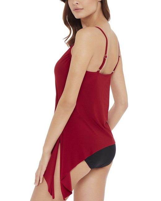 Magicsuitr Red Solid Alex Tankini