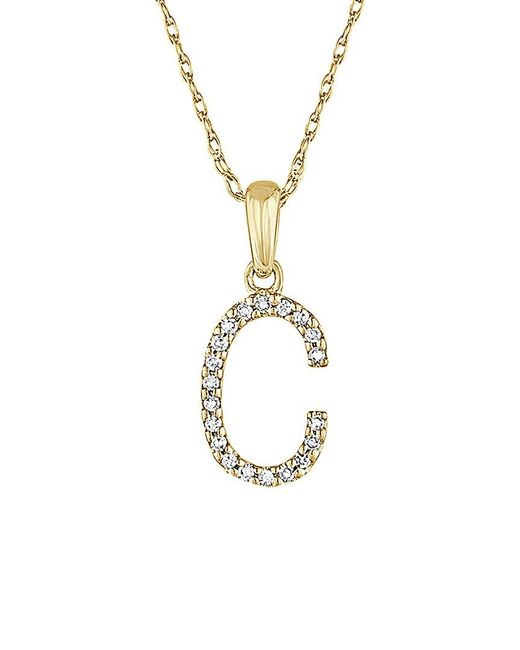 Sabrina Designs Metallic 14k Diamond A-z Initial Necklace (a-z)