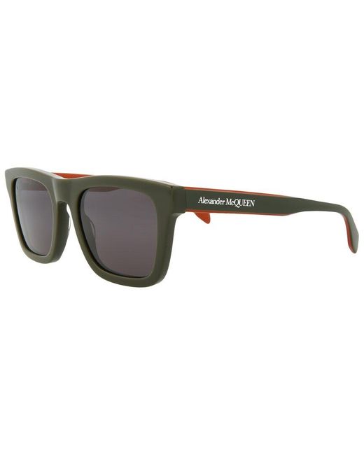 Alexander McQueen Brown Am0301s 145mm Sunglasses for men