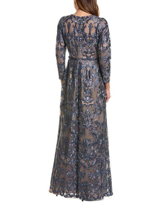 Marchesa Blue Notte Gown