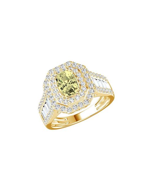 Lab Grown Diamonds Metallic 14K 2.25 Ct. Tw. Lab-Grown Diamond Engagement Ring
