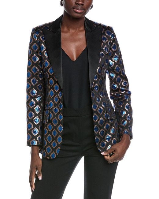 Etro Black Printed Blazer