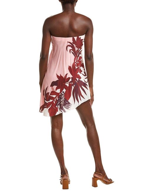 Rococo Sand Red Printed Mini Dress