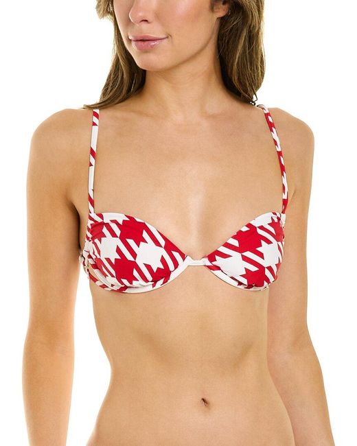 WeWoreWhat Red Underwire Top