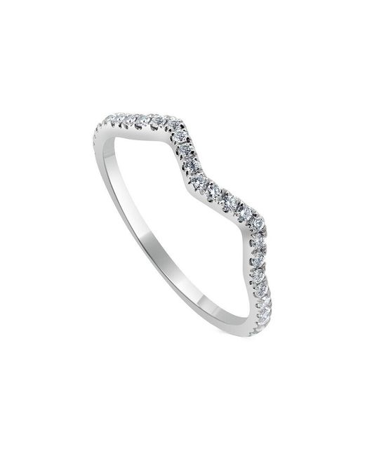 Sabrina Designs White 14k 0.26 Ct. Tw. Diamond Zig-zag Ring