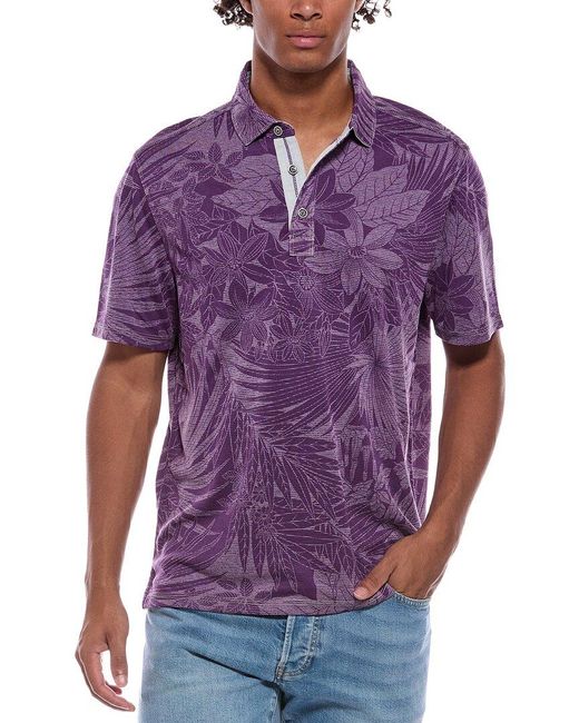 Tommy Bahama Purple Sport Santiago Paradise Polo Shirt for men