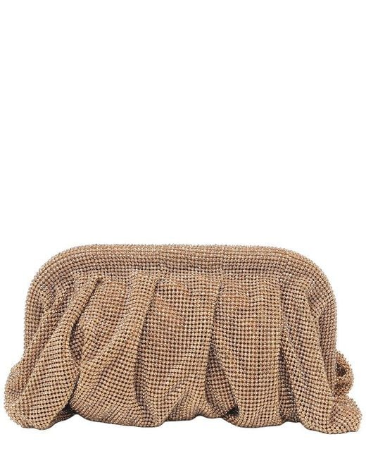 Tiffany & Fred Paris Brown Tiffany And Fred Paris Crystal-Embellished Evening Clutch