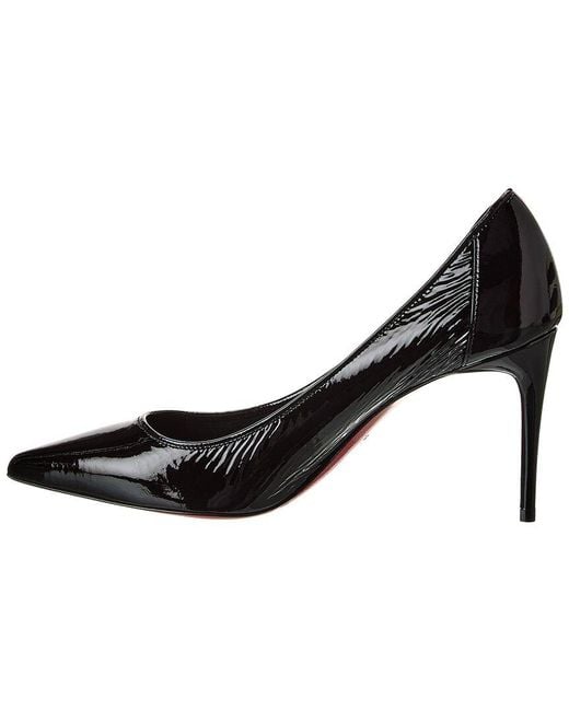 Christian Louboutin Black Sporty Kate 85 Patent Pump