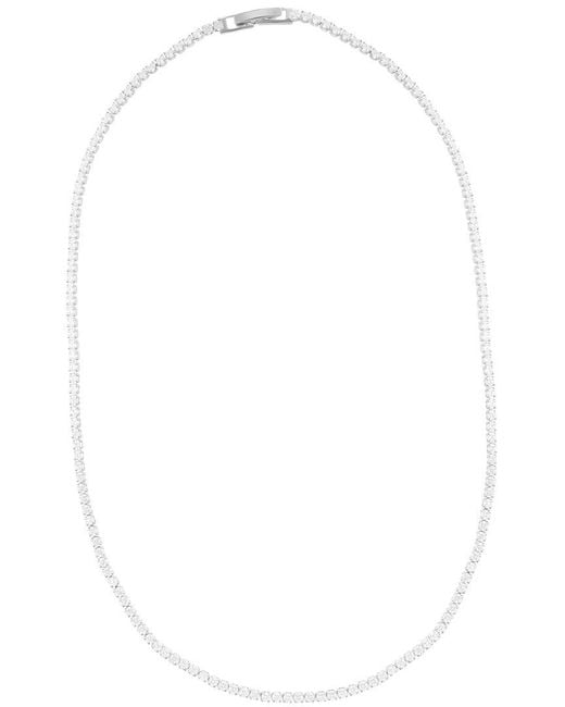 Adornia Natural Micro Tennis Necklace