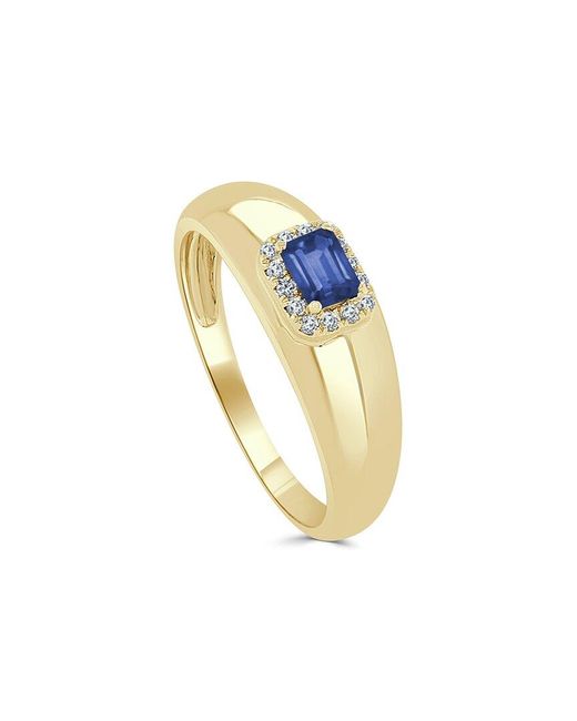 Sabrina Designs Metallic 14k 0.47 Ct. Tw. Diamond & Sapphire Ring