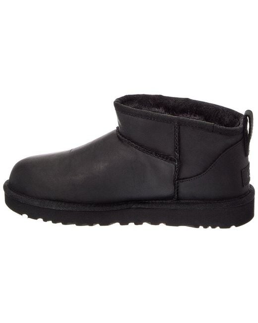 Ugg Black W Classic Ultra Mini Suede Bootie