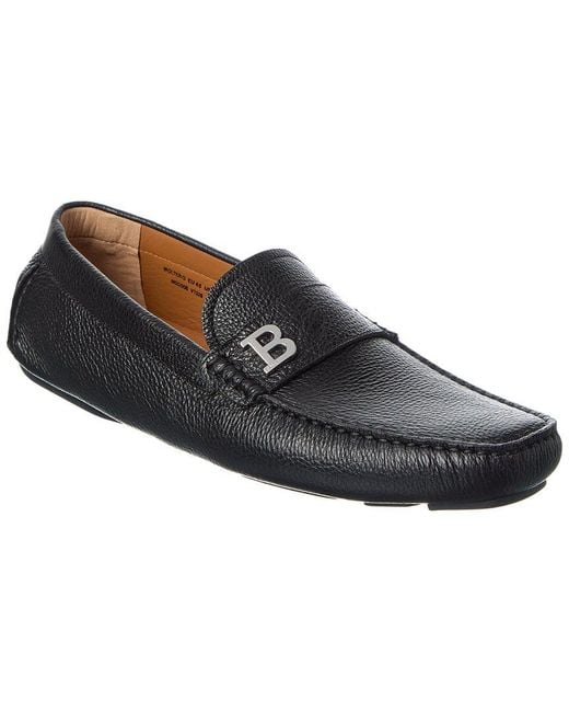 Bally Black Wolter Leather Driver for men