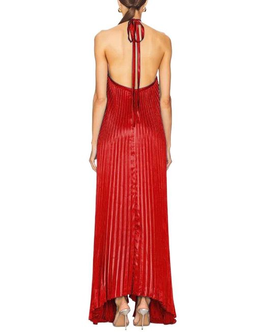 Linda Charm Red Mira Richi Maxi Dress