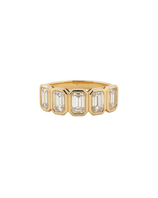 Prince Diamond & Jewelry White 14K 2.00 Ct. Tw. Lab-Grown Diamond Emerald Band Ring