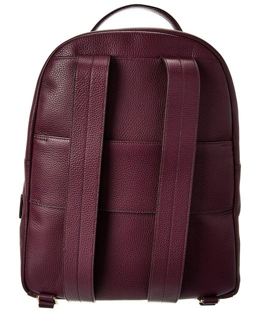 Cole Haan Purple Davis Leather Backpack