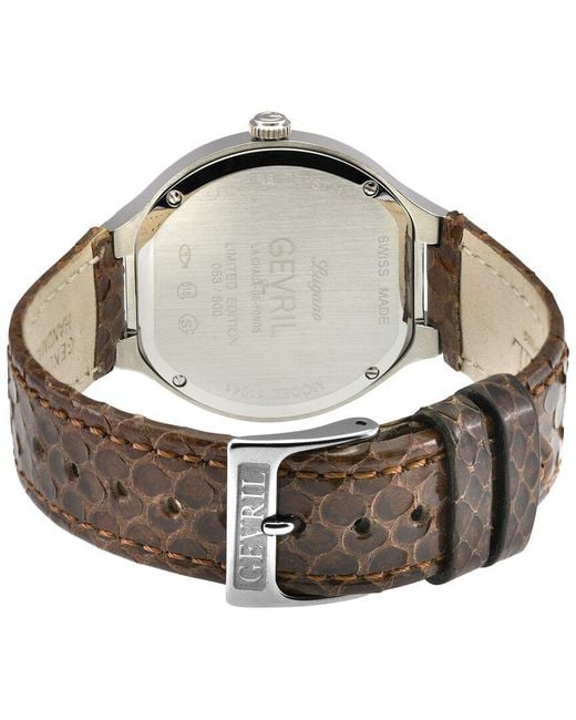 Gevril Gray Lugano Watch