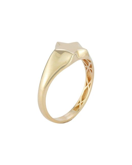 Ember Fine Jewelry White 14K Star Signet Ring