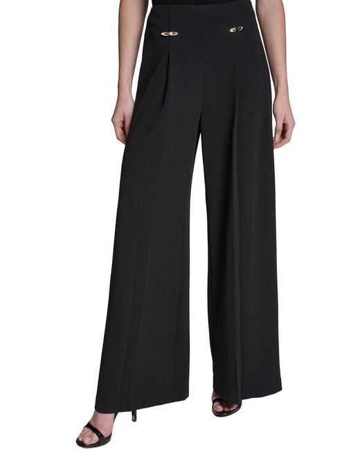 Halston Heritage Black Wide Leg Pant