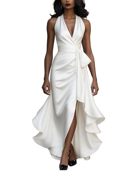 VERA DOLINI White Maxi Dress